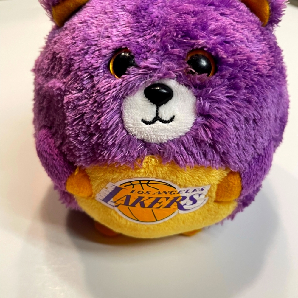 TY NBA Beanie Baby Ballz - LOS ANGELES LAKERS  Regular Size - 5 inch RETIRED